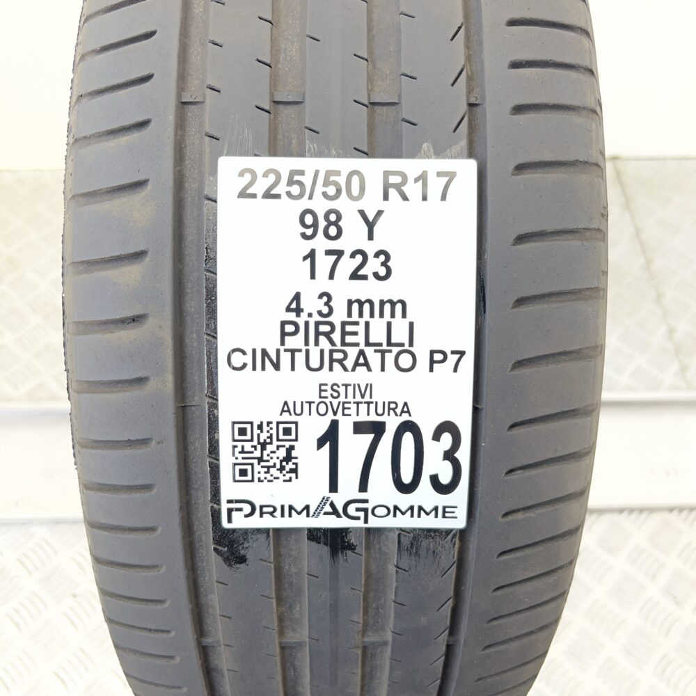Pneumatico Usato 225 50 R17 98Y Pirelli Cinturato P7 Estivo | Gomme Usate | PrimaGomme.it Pneumatico usato 225 50 R17 Pirelli Cinturato P7 - foto 7