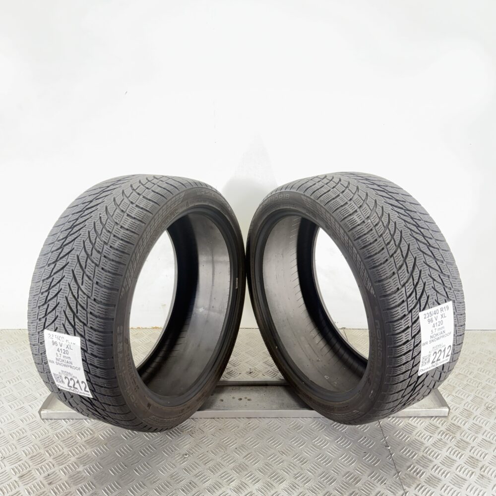 Gomme Usate 235 40 R19 XL 96V Nokian WR Snowproof 81% Invernali | Gomme Usate | PrimaGomme.it Gomme usate 235 40 R19 Nokian WR Snowproof - foto 5