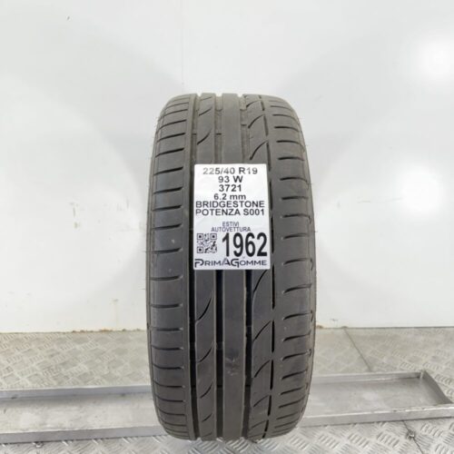 Pneumatico Usato 225 40 R19 93W Bridgestone Potenza S001 89% Estivo