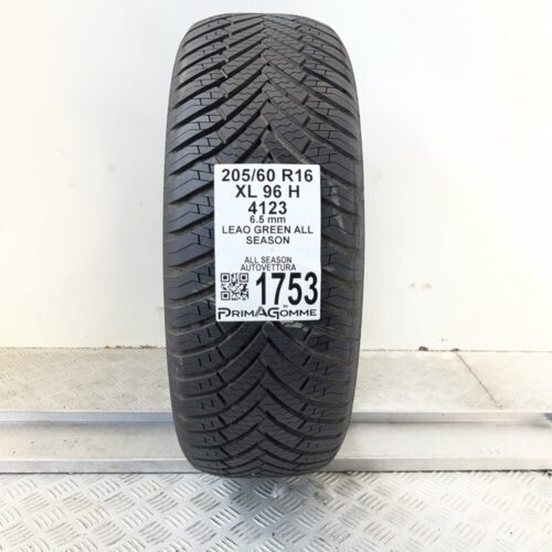 Pneumatico Usato 205 60 R16 XL 96H Leao Green All Season 81% 4 Stagioni