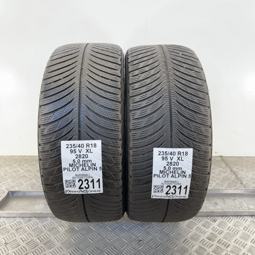 Gomme Usate 235 40 R18 XL 95V Michelin Pilot Alpin 5 71% Invernali | Gomme Usate | PrimaGomme.it Gomme usate 235 40 R18 Michelin Pilot Alpin 5 - foto 4