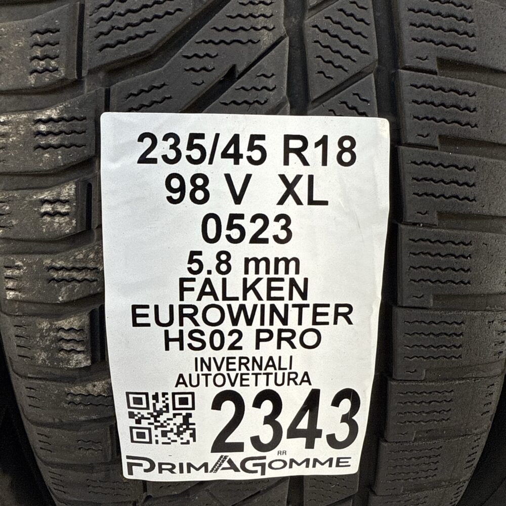 Gomme Usate 235 45 R18 XL 98V Falken Eurowinter HS02 Pro 83% Invernali | Gomme Usate | PrimaGomme.it Gomme usate 235 45 R18 Falken Eurowinter HS02 Pro - foto 12