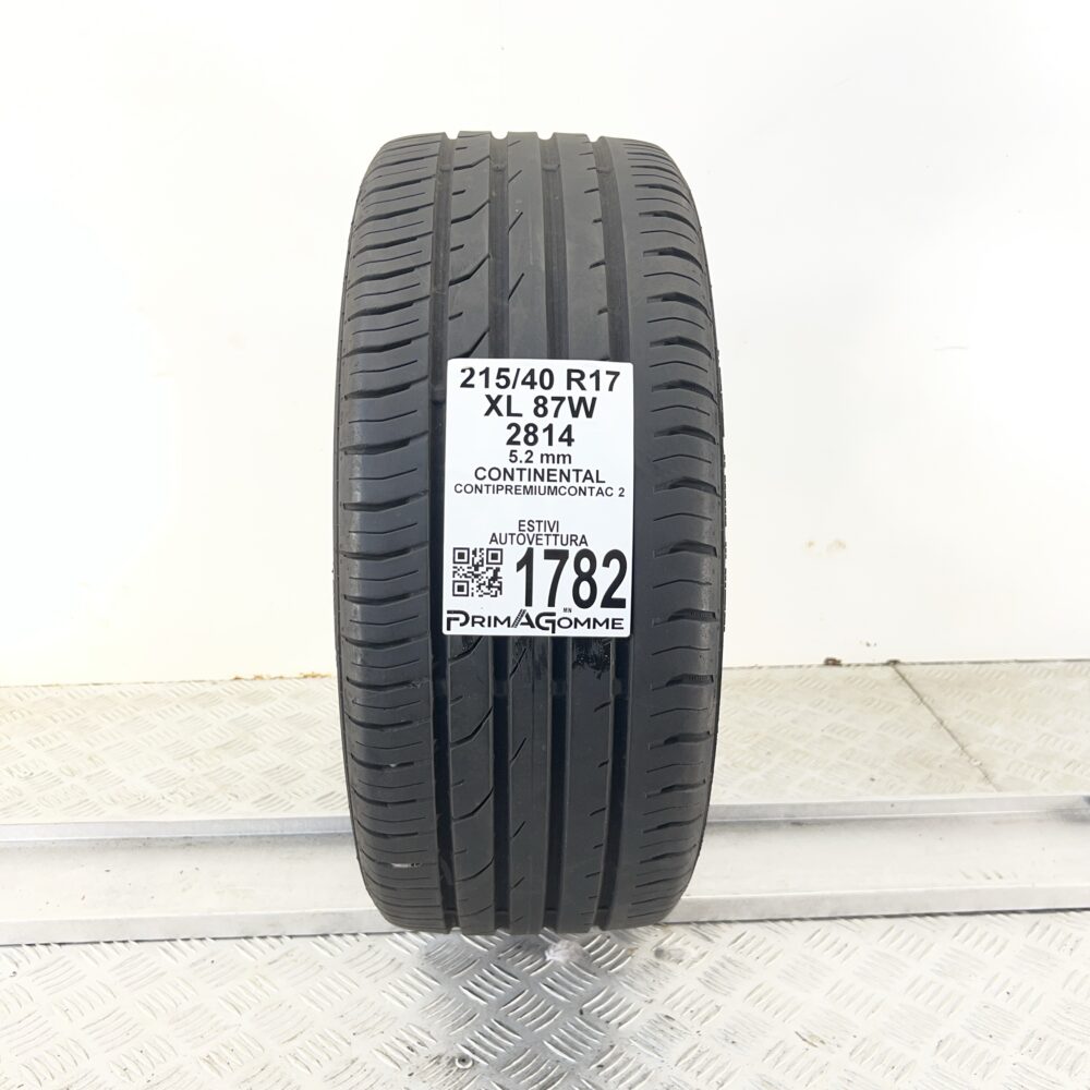 Pneumatico Usato 215 40 R17 XL 87W Continental ContiPremiumContact 2 74% Estivo | Gomme Usate | PrimaGomme.it Pneumatico usato 215 40 R17 Continental ContiPremiumContact 2 - foto 6