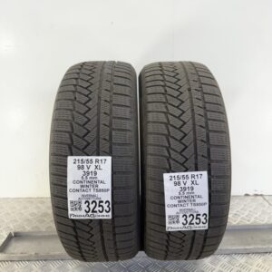 Gomme Usate 215 55 R17 XL 98V Continental Winter Contact TS850P 79% Invernali