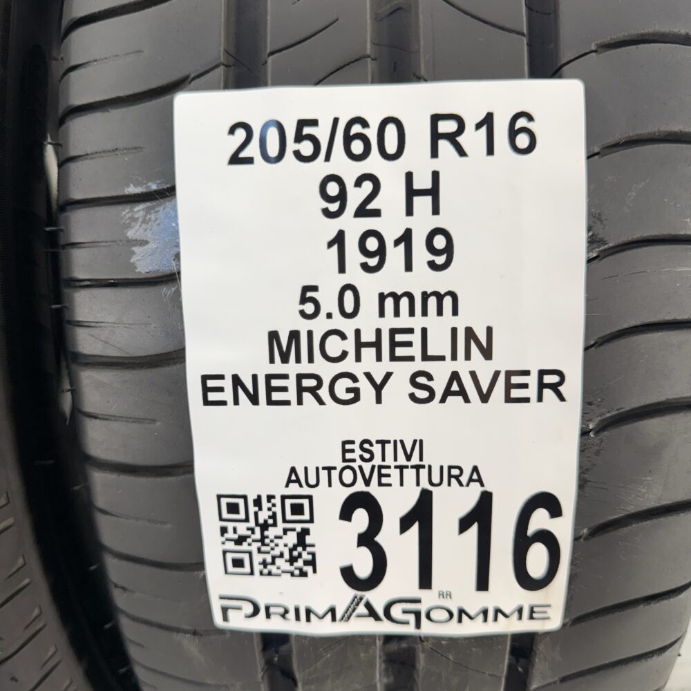 Gomme Usate 205 60 R16 92H Michelin Energy Saver 71% Estive | Gomme Usate | PrimaGomme.it Gomme usate 205 60 R16 Michelin Energy Saver - foto 15