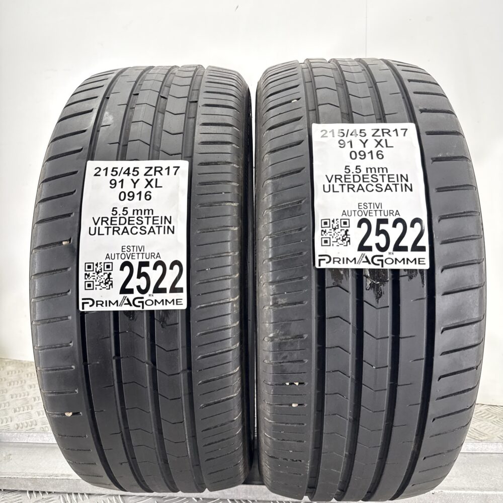 Gomme Usate 215 45 ZR17 XL 91Y Vredestein Ultracsatin 79% Estive | Gomme Usate | PrimaGomme.it Gomme usate 215 45 ZR17 Vredestein Ultracsatin - foto 13