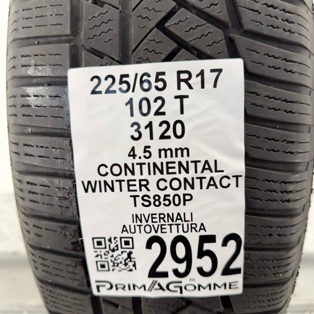 Gomma Usata 225 65 R17 102T Continental Winter Contact TS850P Invernale | Gomme Usate | PrimaGomme.it Gomma usata 225 65 R17 Continental Winter Contact TS850P - foto 9