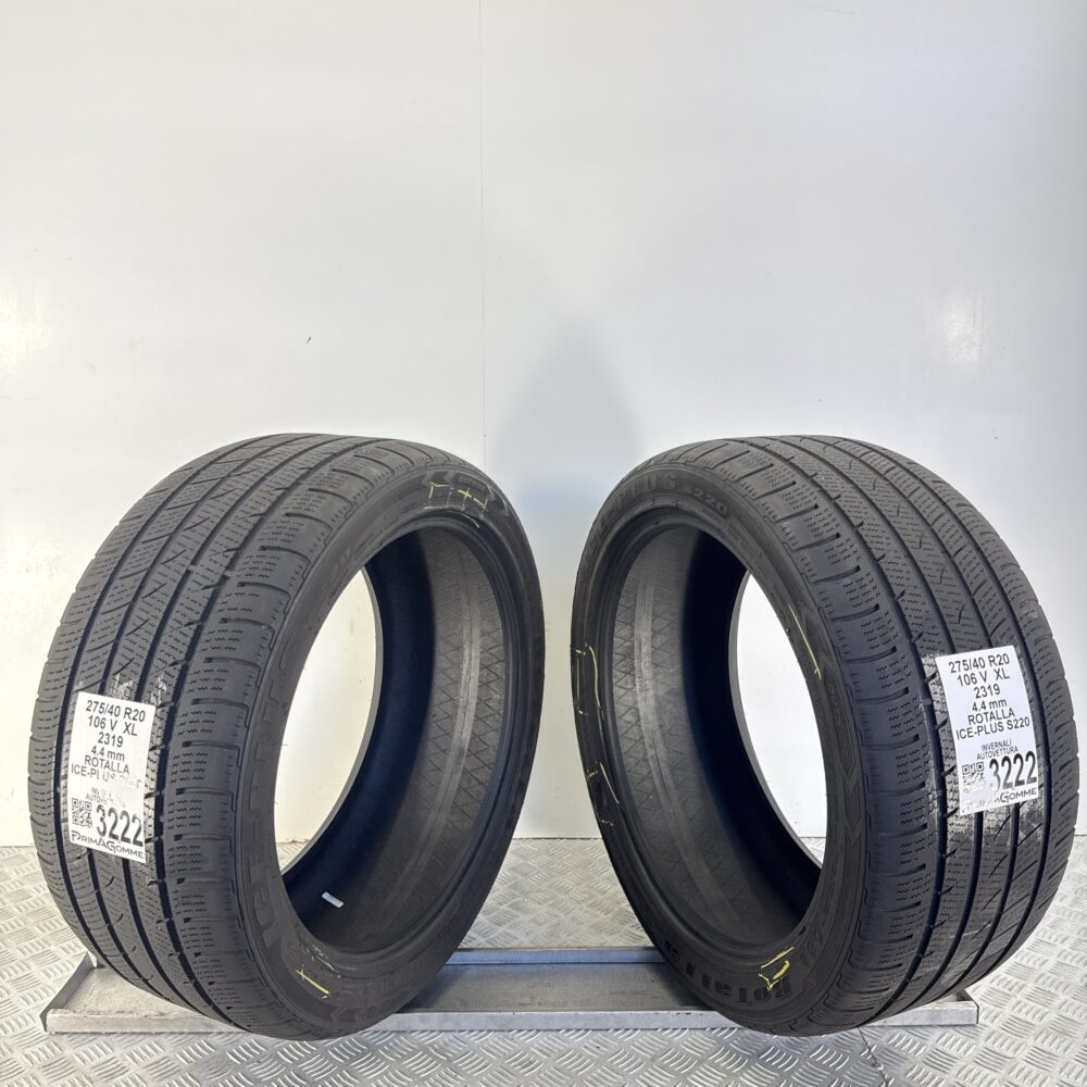 Gomme Usate 275 40 R20 XL 106V Rotalla Ice-Plus S220 Invernali | Gomme Usate | PrimaGomme.it Gomme usate 275 40 R20 Rotalla Ice-Plus S220 - foto 8