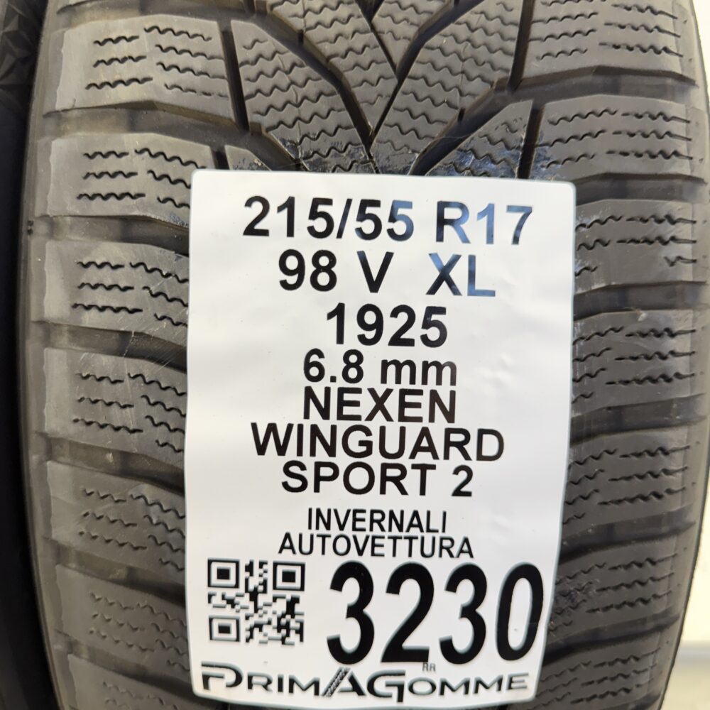 Gomme Usate 215 55 R17 XL 98V NEXEN WINGUARD SPORT 2 97% Invernali | Gomme Usate | PrimaGomme.it Gomme usate 215 55 R17 NEXEN WINGUARD SPORT 2 - foto 10