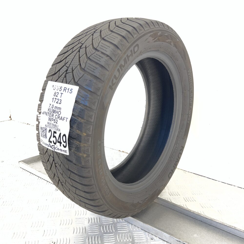 Gomma Usata 185 55 R15 82T Kumho Winter Craft WP52 88% Invernale | Gomme Usate | PrimaGomme.it Gomma usata 185 55 R15 Kumho Winter Craft WP52 - foto 2