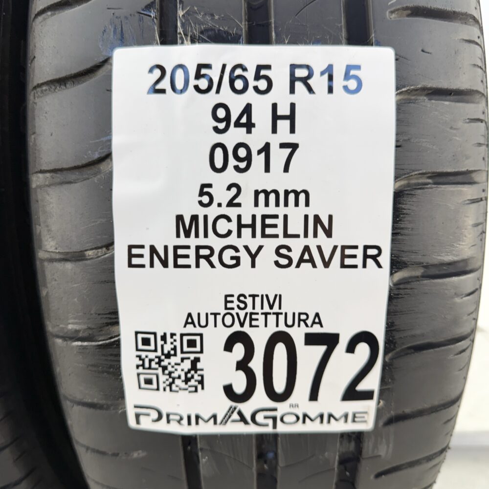 Gomme Usate 205 65 R15 94H MICHELIN ENERGY SAVER 74% Estive | Gomme Usate | PrimaGomme.it Gomme usate 205 65 R15 MICHELIN ENERGY SAVER - foto 10