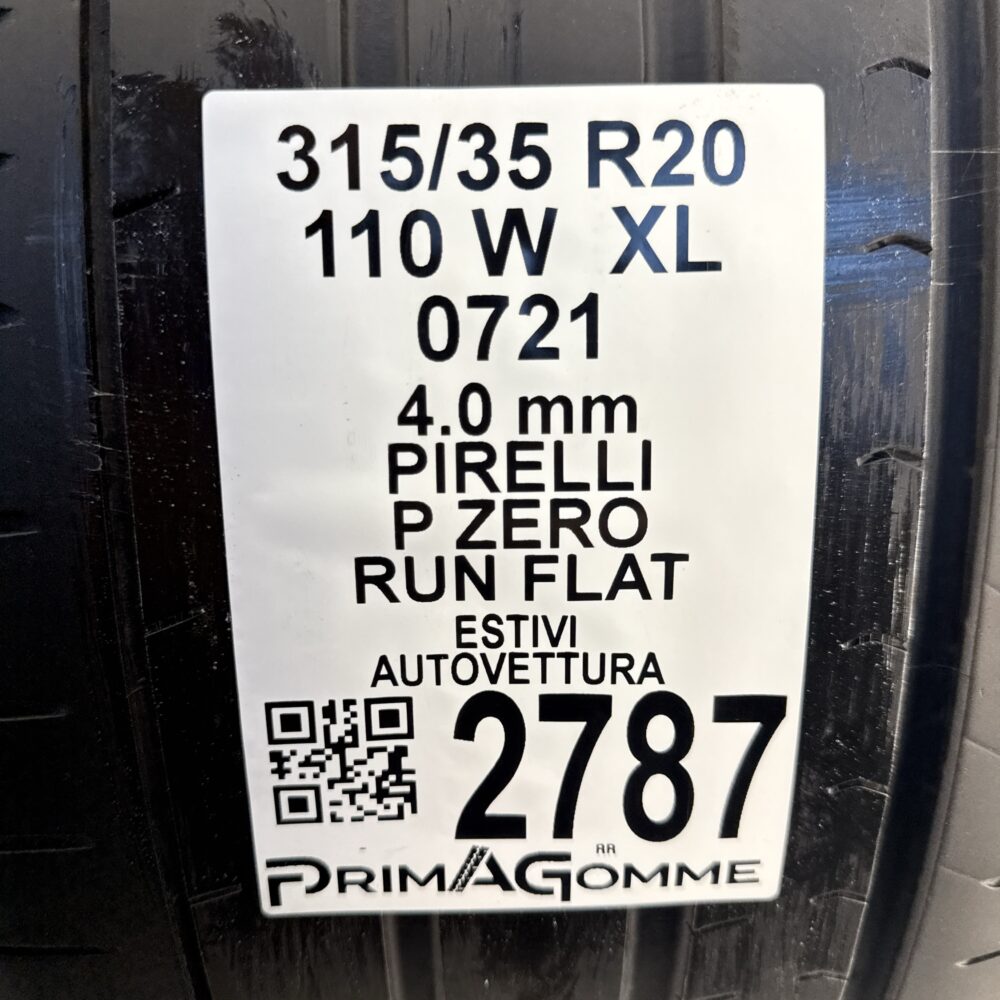 Gomme Usate 315 35 R20 XL 110W Pirelli P Zero RunFlat Estive | Gomme Usate | PrimaGomme.it Gomme usate 315 35 R20 Pirelli P Zero - foto 9
