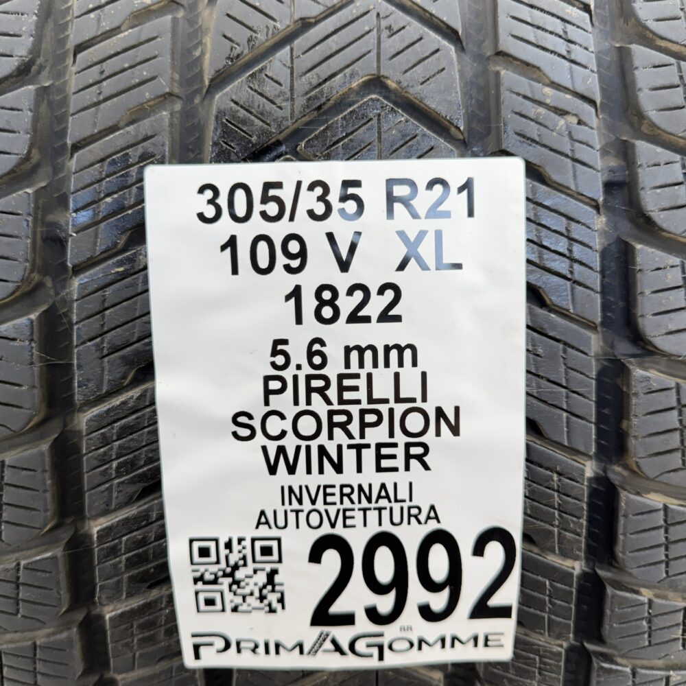 Gomma Usata 305 35 R21 XL 109V Pirelli Scorpion Winter Invernale | Gomme Usate | PrimaGomme.it Gomma usata 305 35 R21 Pirelli Scorpion Winter - foto 9