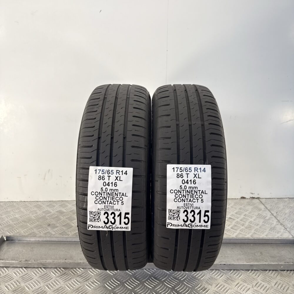 Gomme Usate 175 65 R14 XL 86T Continental ContiEco Contact 5 71% Estive | Gomme Usate | PrimaGomme.it Gomme usate 175 65 R14 Continental ContiEco Contact 5 - foto 11