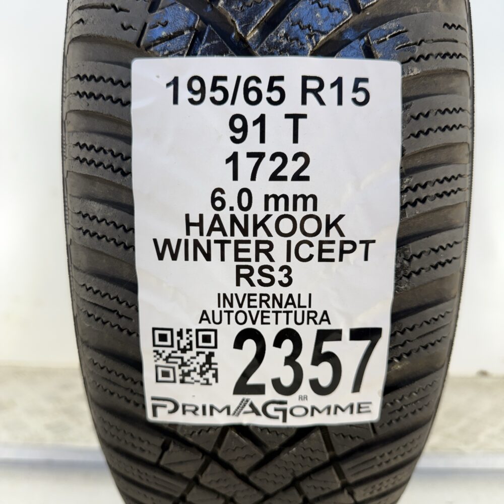Gomma Usata 195 65 R15 91T Hankook Winter Icept RS3 75% Invernale | Gomme Usate | PrimaGomme.it Gomma usata 195 65 R15 Hankook Winter Icept RS3 - foto 7