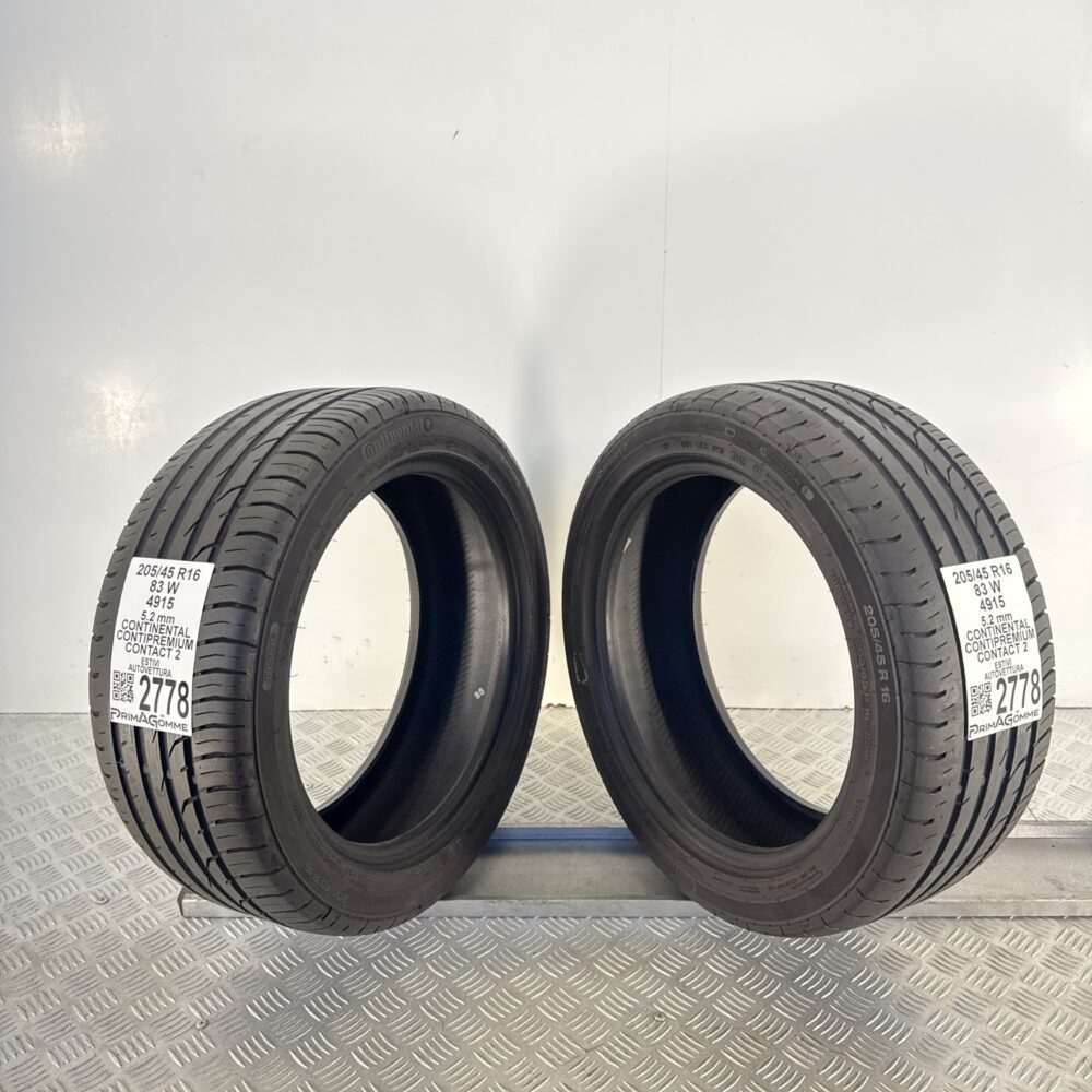 Gomme Usate 205 45 R16 83W Continental ContiPremiumContact 2 74% Estive | Gomme Usate | PrimaGomme.it Gomme usate 205 45 R16 Continental ContiPremiumContact 2 - foto 9