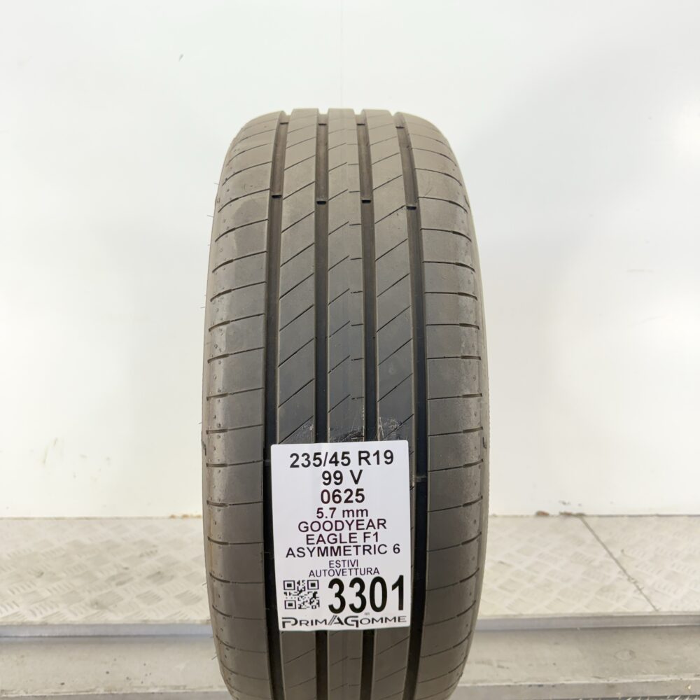 Gomma Usata 235 45 R19 99V Goodyear Eagle F1 Asymmetric 6 81% Estivo | Gomme Usate | PrimaGomme.it Gomma usata 235 45 R19 Goodyear Eagle F1 Asymmetric 6 - foto 10