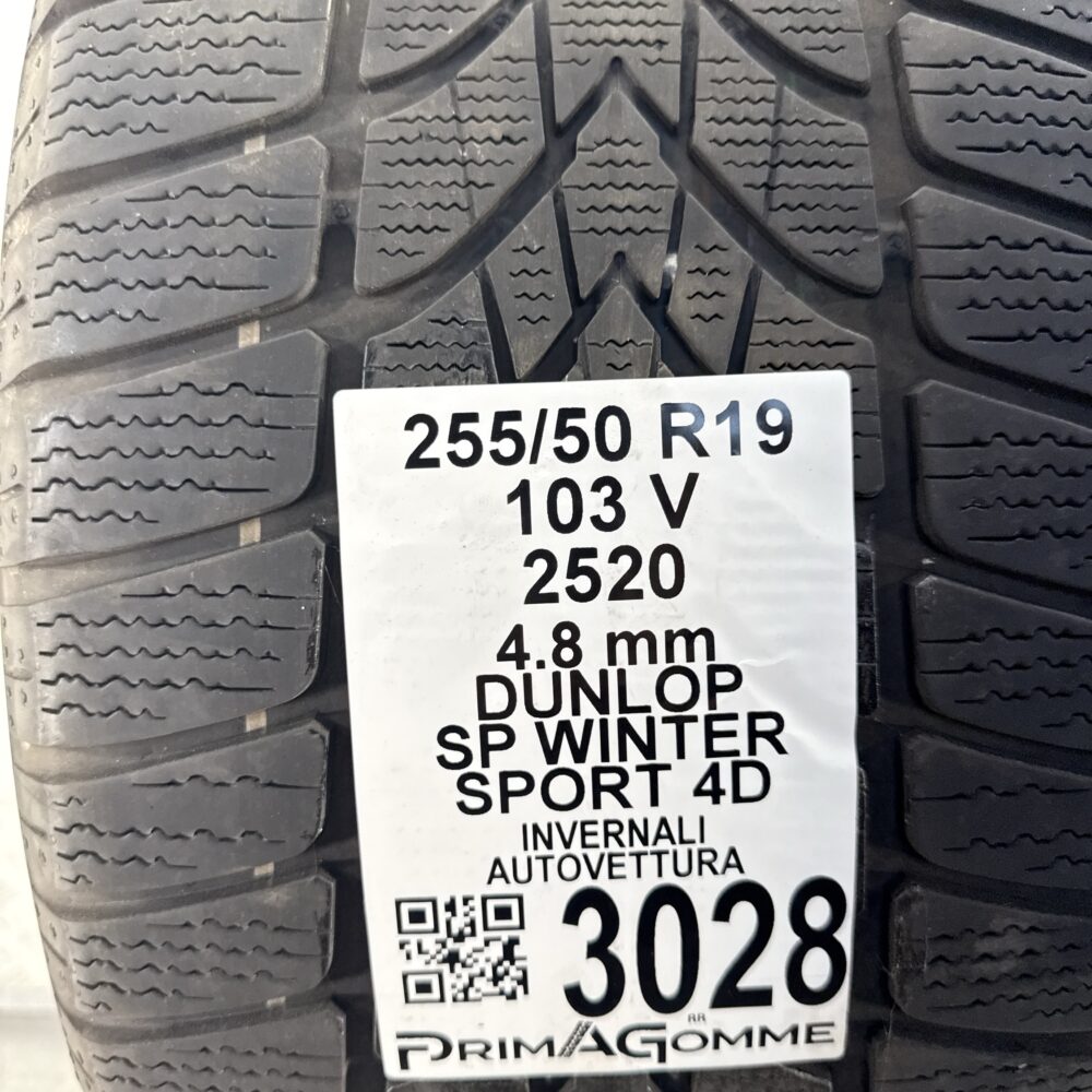 Gomma Usata 255 50 R19 103V Dunlop SP Winter Sport 4D Invernale | Gomme Usate | PrimaGomme.it Gomma usata 255 50 R19 Dunlop SP Winter Sport 4D - foto 9