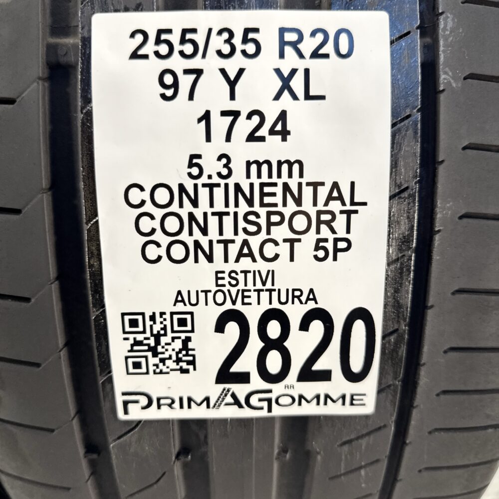 Gomme Usate 255 35 R20 XL 97Y Continental ContiSport Contact 5P 76% Estive | Gomme Usate | PrimaGomme.it Gomme usate 255 35 R20 Continental ContiSport Contact 5P - foto 8