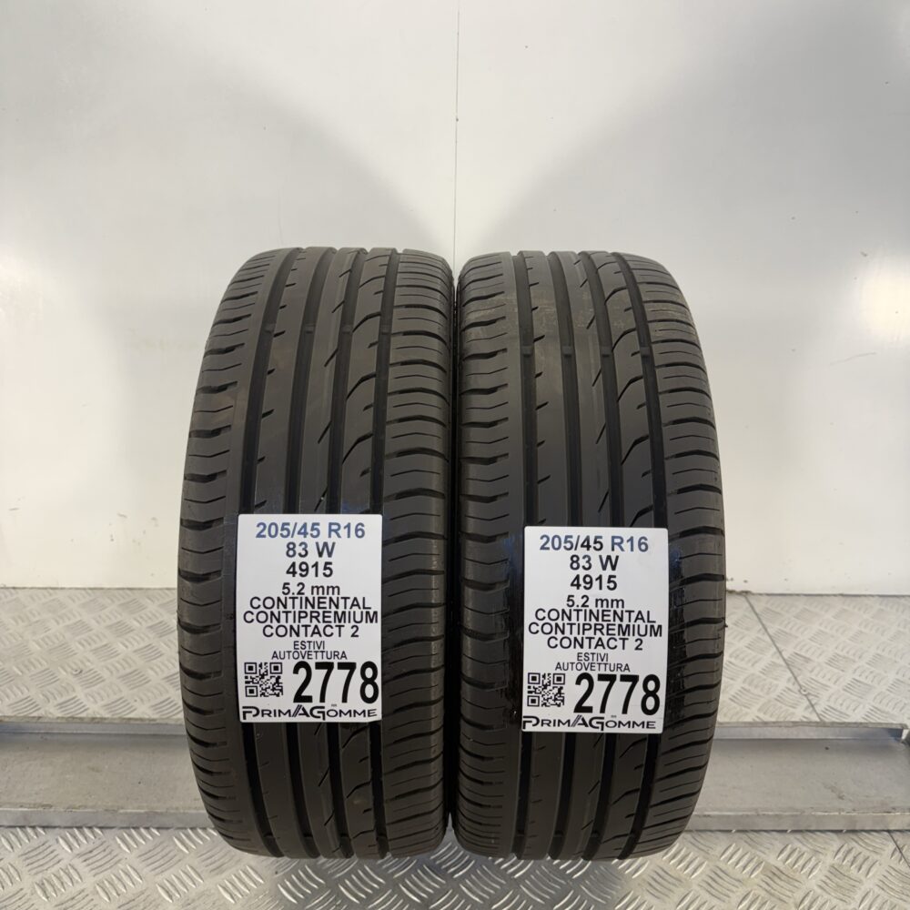 Gomme Usate 205 45 R16 83W Continental ContiPremiumContact 2 74% Estive | Gomme Usate | PrimaGomme.it Gomme usate 205 45 R16 Continental ContiPremiumContact 2 - foto 4