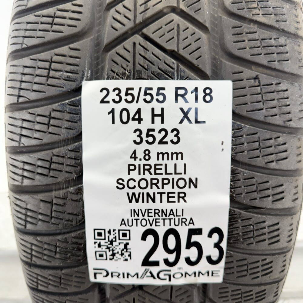 Gomma Usata 235 55 R18 XL 104H Pirelli Scorpion Winter Invernale | Gomme Usate | PrimaGomme.it Gomma usata 235 55 R18 Pirelli Scorpion Winter - foto 9