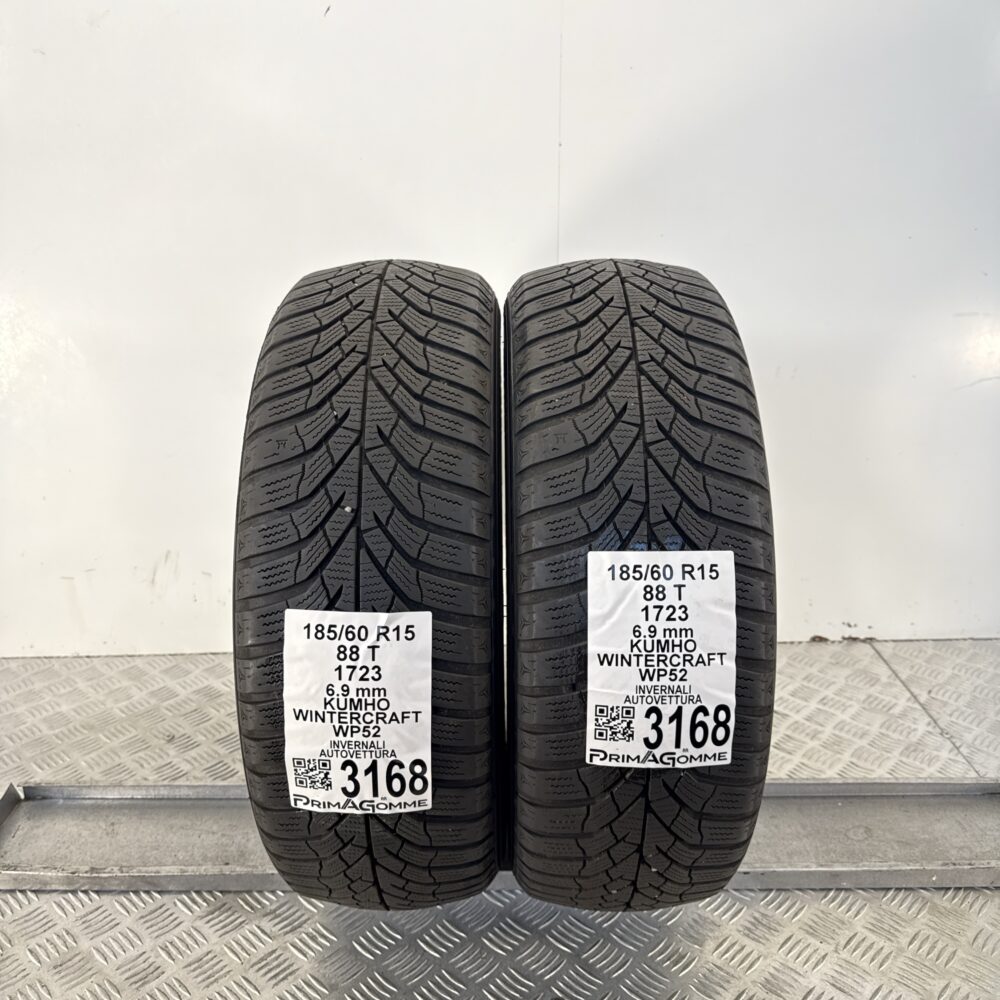 Gomme Usate 185 60 R15 88T Kumho Wintercraft WP52 98% Invernali | Gomme Usate | PrimaGomme.it Gomme usate Kumho Wintercraft WP52 185/60 R15 88T