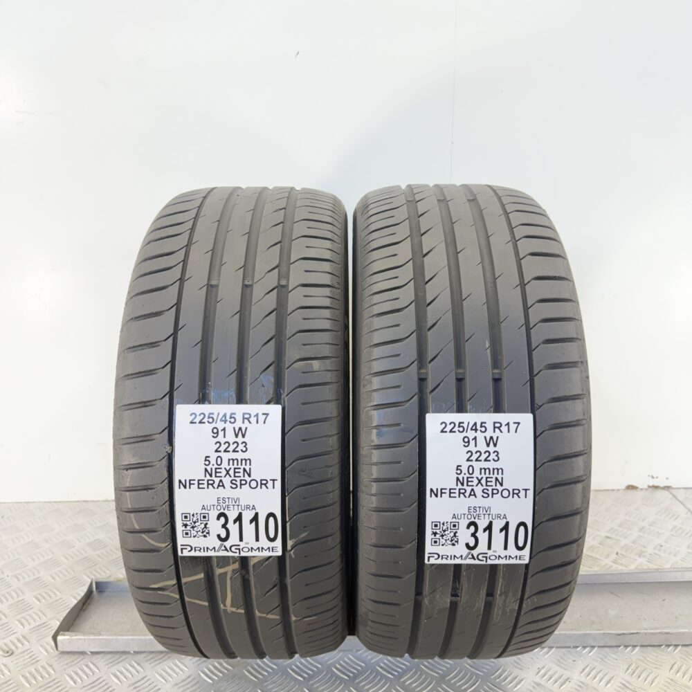 Gomme Usate 225 45 R17 91W Nexen Nfera Sport 71% Estive | Gomme Usate | PrimaGomme.it Gomme usate 225 45 R17 Nexen Nfera Sport - foto 14