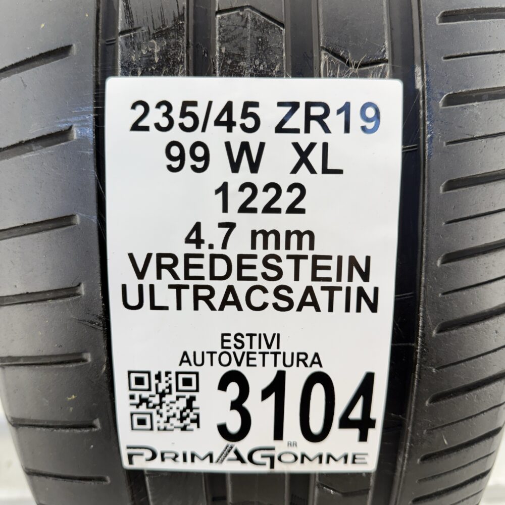 Gomma Usata 235 45 ZR19 XL 99W Vredestein Ultrac Satin Estivo | Gomme Usate | PrimaGomme.it Gomma usata 235 45 ZR19 Vredestein Ultrac Satin - foto 9
