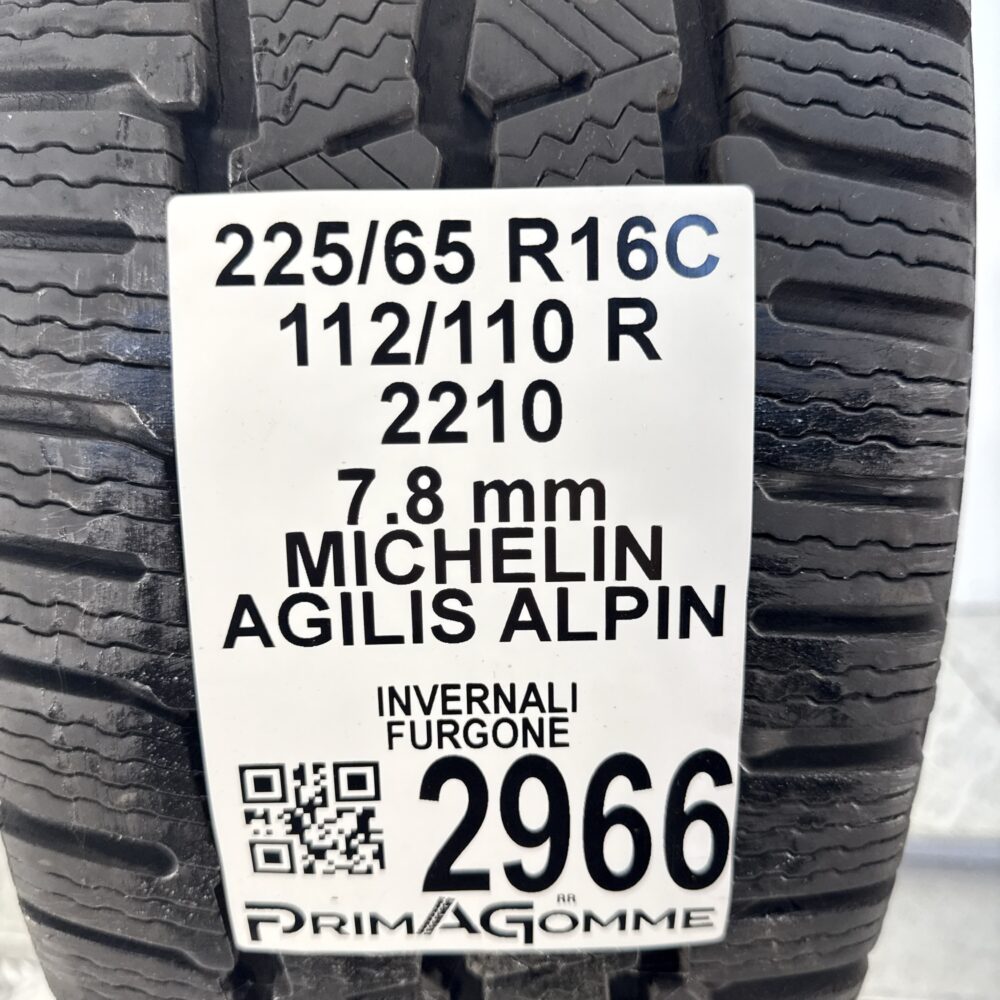 Gomma Usata 225 65 R16C 112/110R Michelin Agilis Alpin 87% Invernale | Gomme Usate | PrimaGomme.it Gomma usata 225 65 R16C Michelin Agilis Alpin - foto 9