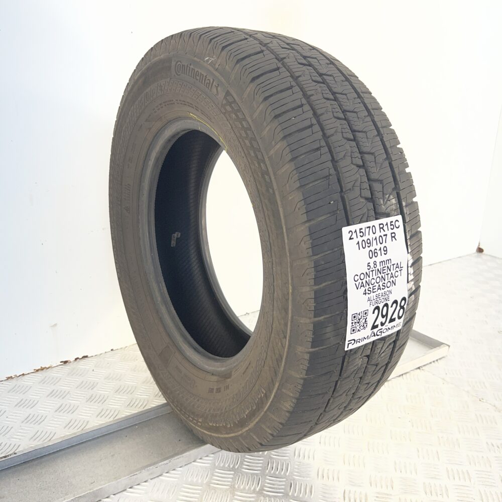 Gomma Usata 215 70 R15C 109/107R Continental VanContact 4Season 4 Stagioni | Gomme Usate | PrimaGomme.it Gomma usata 215 70 R15C Continental VanContact 4Season