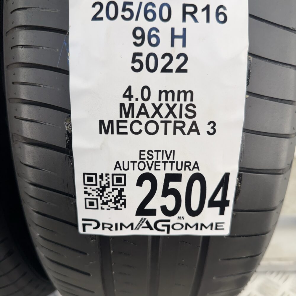 Gomme Usate 205 60 R16 96H Maxxis Mecotra 3 Estive | Gomme Usate | PrimaGomme.it Gomme usate 205 60 R16 Maxxis Mecotra 3 - foto 5