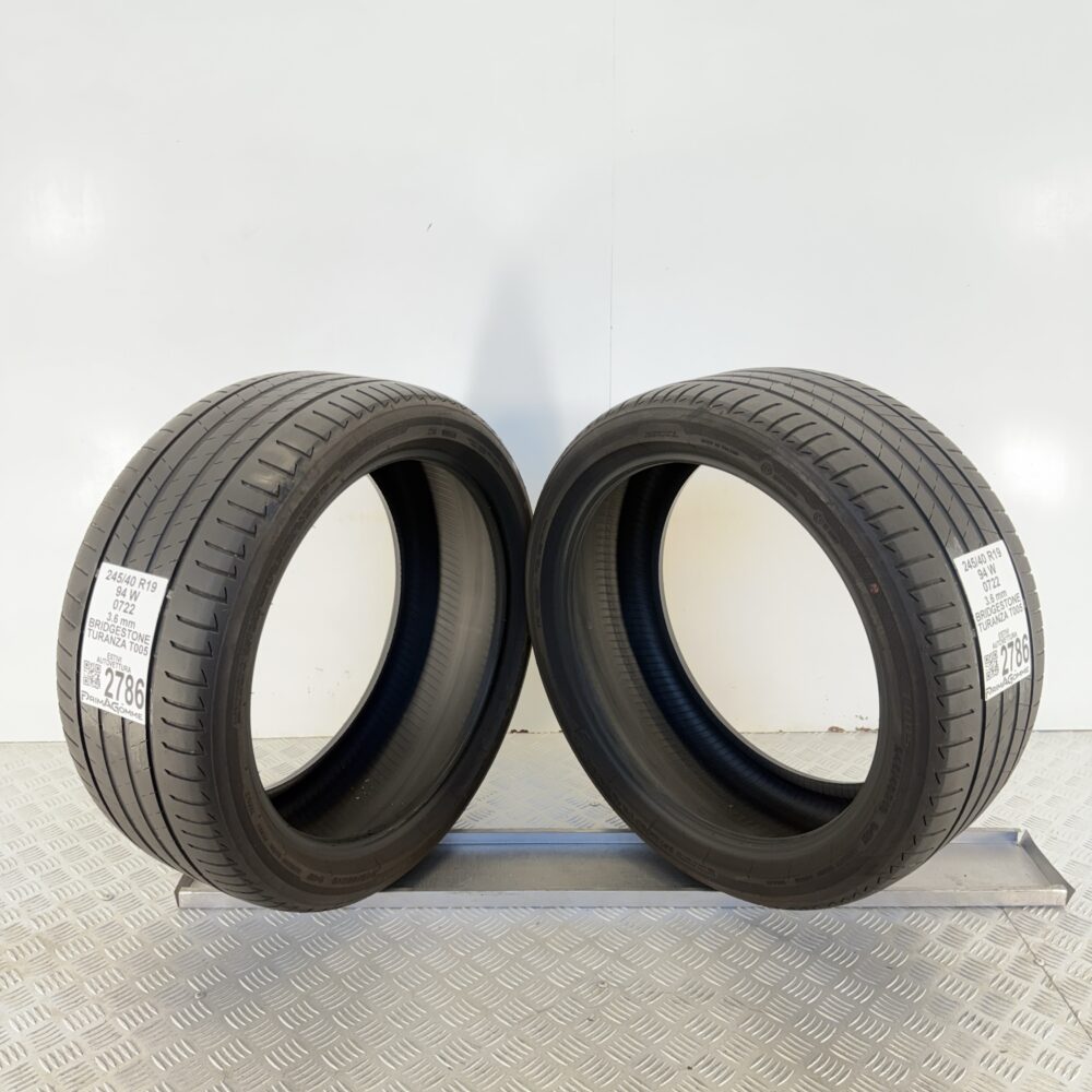Gomme Usate 245 40 R19 94W Bridgestone Turanza T005 Estive | Gomme Usate | PrimaGomme.it Gomme usate 245 40 R19 Bridgestone Turanza T005 - foto 8