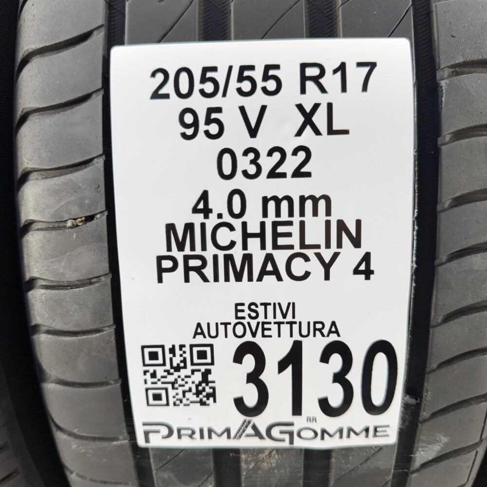Gomme Usate 205 55 R17 XL 95V MICHELIN Primacy 4 Estive | Gomme Usate | PrimaGomme.it Gomme usate 205 55 R17 MICHELIN Primacy 4 - foto 15