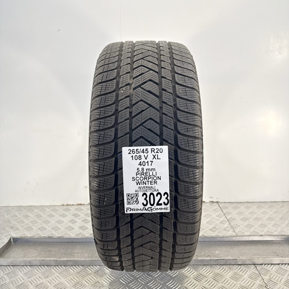 Gomma usata PIRELLI Scorpion Winter 265/45 R20 108V – foto 10 | Prima Gomme PIRELLI Scorpion Winter 265/45 R20 108V, dettaglio fotografico 10