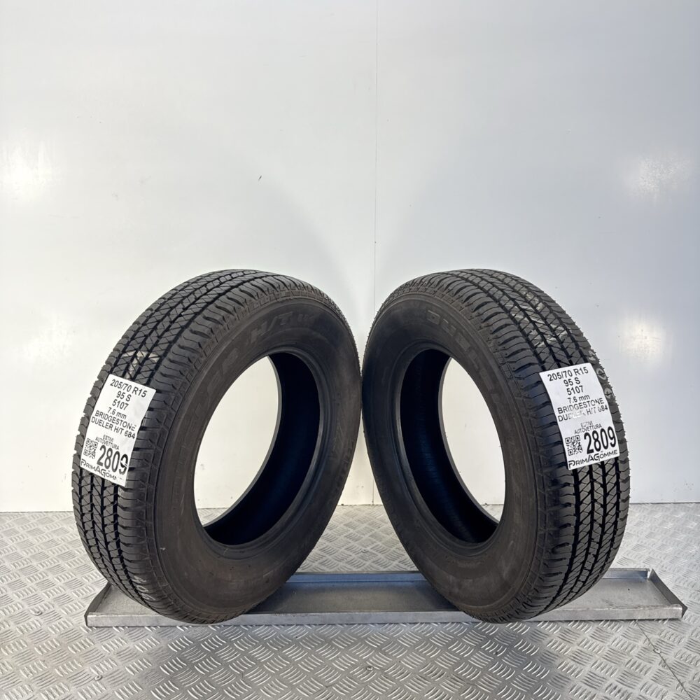 Gomme Usate 205 70 R15 95S Bridgestone Dueler H/T 684 100% Estive | Gomme Usate | PrimaGomme.it Gomme usate 205 70 R15 Bridgestone Dueler H/T 684 - foto 4