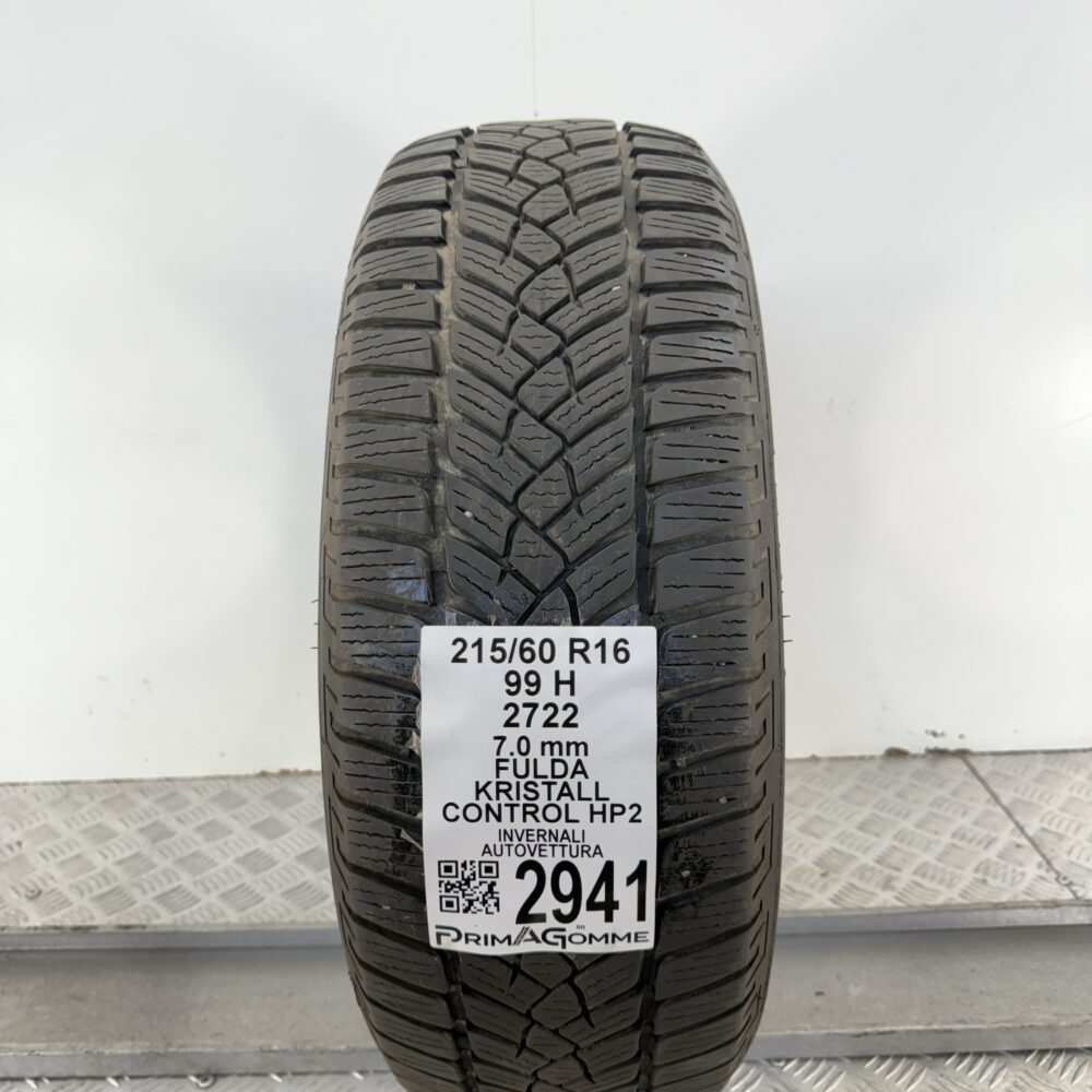 Gomma Usata 215 60 R16 99H FULDA KRISTALL CONTROL HP2 88% Invernale | Gomme Usate | PrimaGomme.it Gomma usata 215 60 R16 FULDA KRISTALL CONTROL HP2 - foto 10
