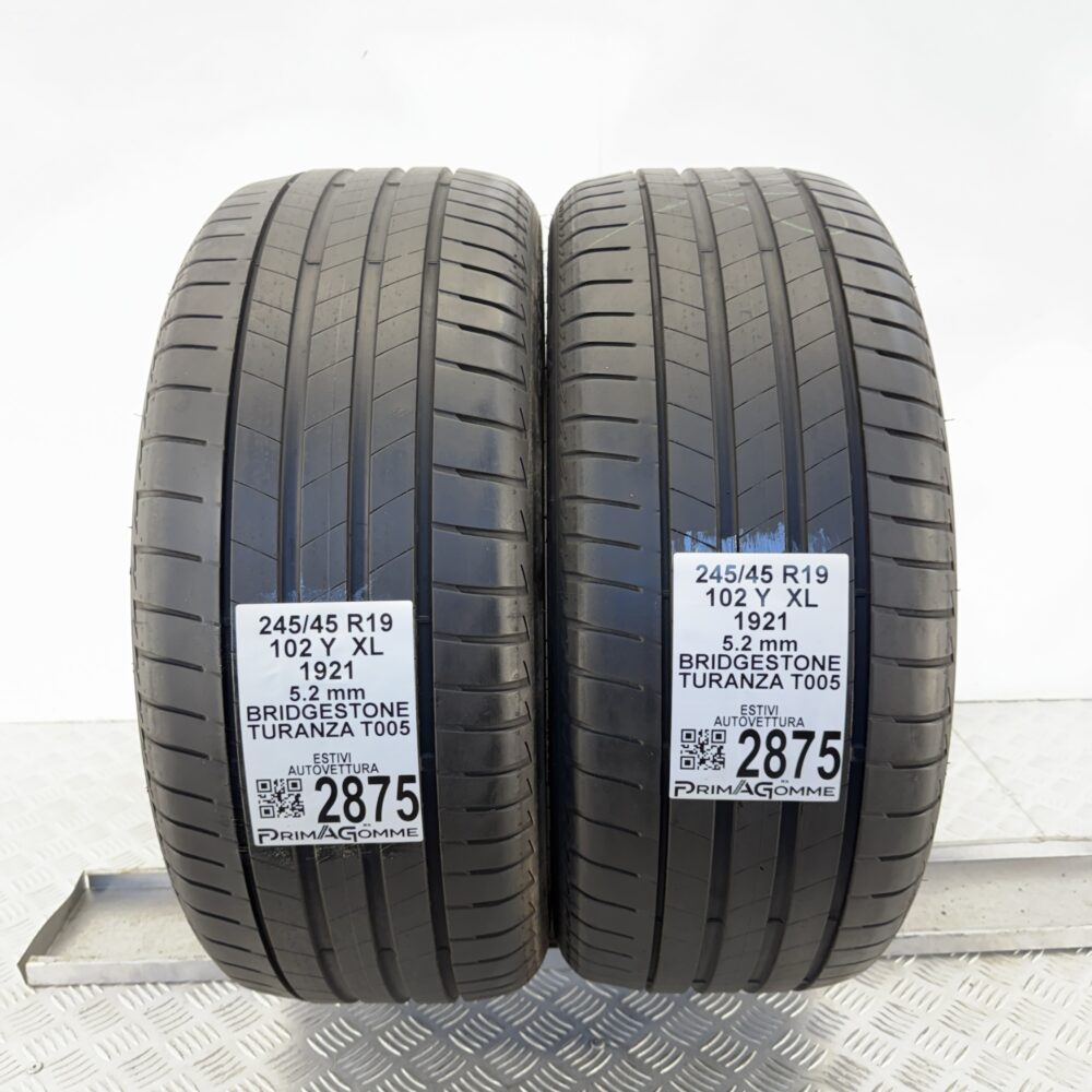Gomme Usate 245 45 R19 XL 102Y Bridgestone Turanza T005 74% Estive | Gomme Usate | PrimaGomme.it Gomme usate 245 45 R19 Bridgestone Turanza T005 - foto 11