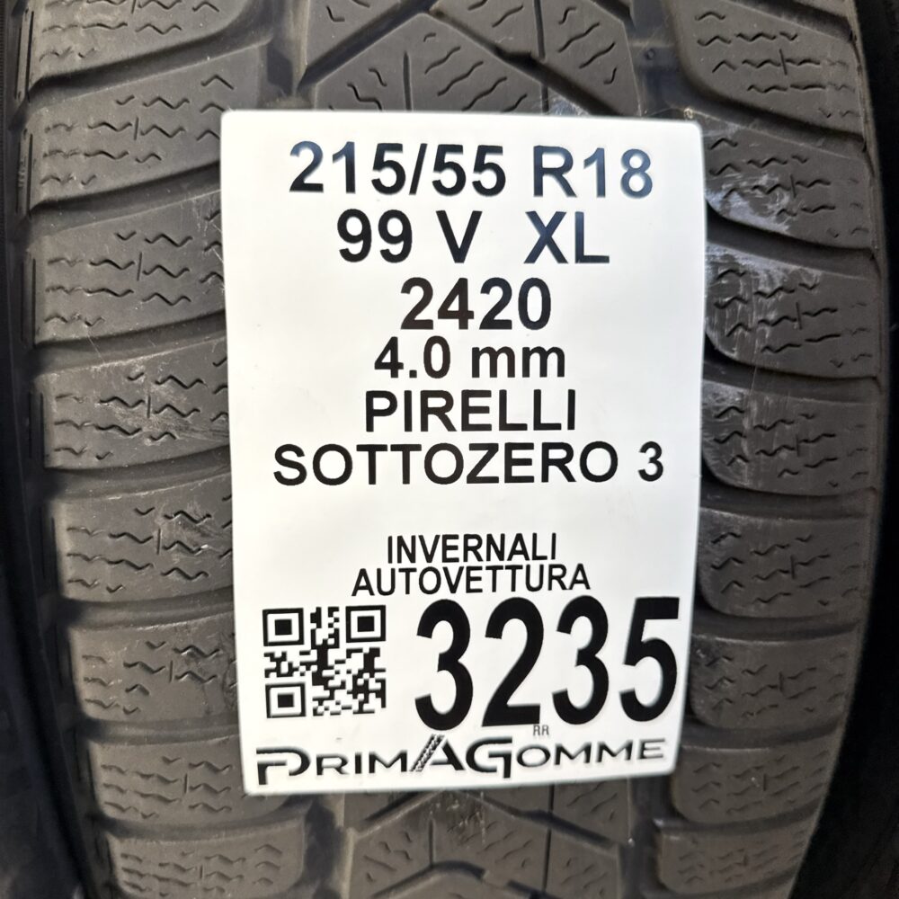 Gomme Usate 215 55 R18 XL 99V Pirelli Sottozero 3 Invernali | Gomme Usate | PrimaGomme.it Gomme usate 215 55 R18 Pirelli Sottozero 3 - foto 15