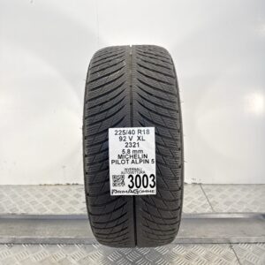 Gomma Usata 225 40 R18 92V XL Michelin Pilot Alpin 5 83% Invernale
