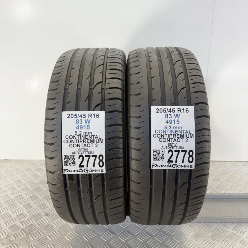 Gomme Usate 205 45 R16 83W Continental ContiPremiumContact 2 74% Estive | Gomme Usate | PrimaGomme.it Gomme usate 205 45 R16 Continental ContiPremiumContact 2 - foto 12