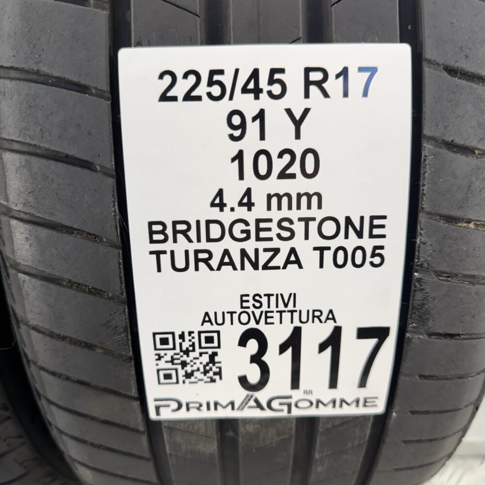 Gomme Usate 225 45 R17 91Y Bridgestone Turanza T005 Estive | Gomme Usate | PrimaGomme.it Gomme usate 225 45 R17 Bridgestone Turanza T005 - foto 10
