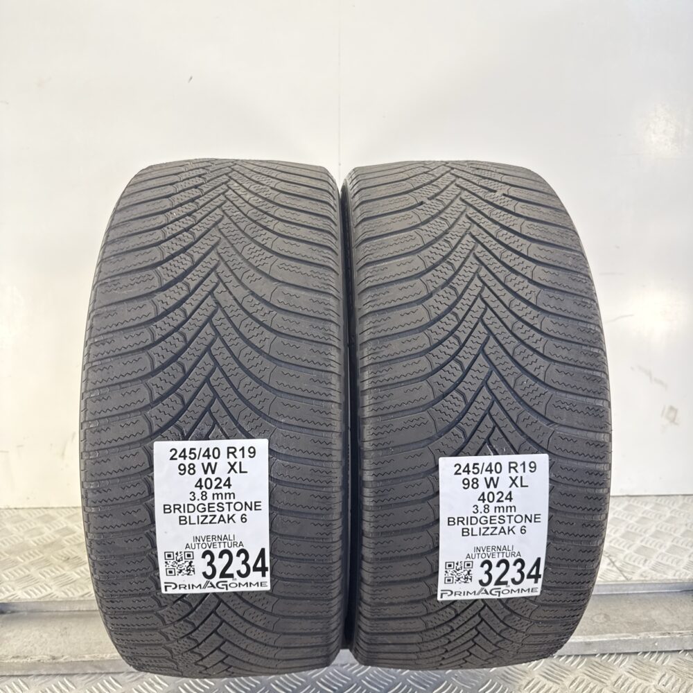 Gomme Usate 245 40 R19 XL 98W Bridgestone Blizzak 6 Invernali | Gomme Usate | PrimaGomme.it Gomme usate 245 40 R19 Bridgestone Blizzak 6 - foto 4
