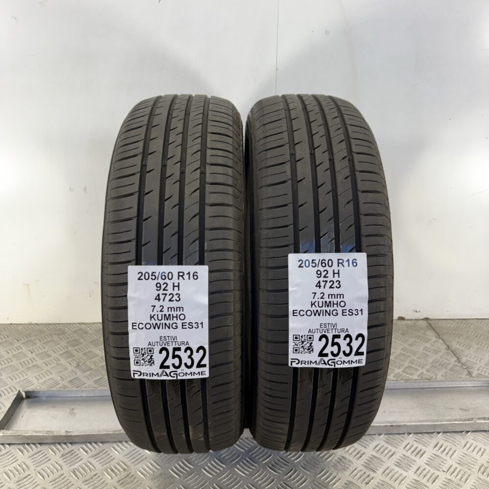 Gomme Usate 205 60 R16 92H Kumho Ecowing ES31 100% Estive | Gomme Usate | PrimaGomme.it Gomme usate 205 60 R16 Kumho Ecowing ES31 - foto 9