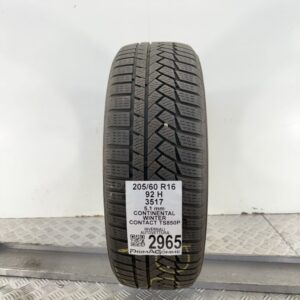 Gomma Usata 205 60 R16 92H Continental Winter Contact TS850P Invernale