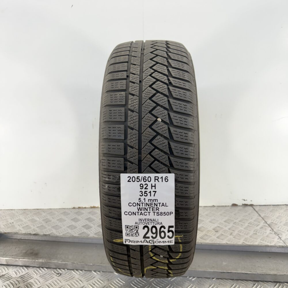 Gomma Usata 205 60 R16 92H Continental Winter Contact TS850P Invernale | Gomme Usate | PrimaGomme.it Gomma usata 205 60 R16 Continental Winter Contact TS850P - foto 10