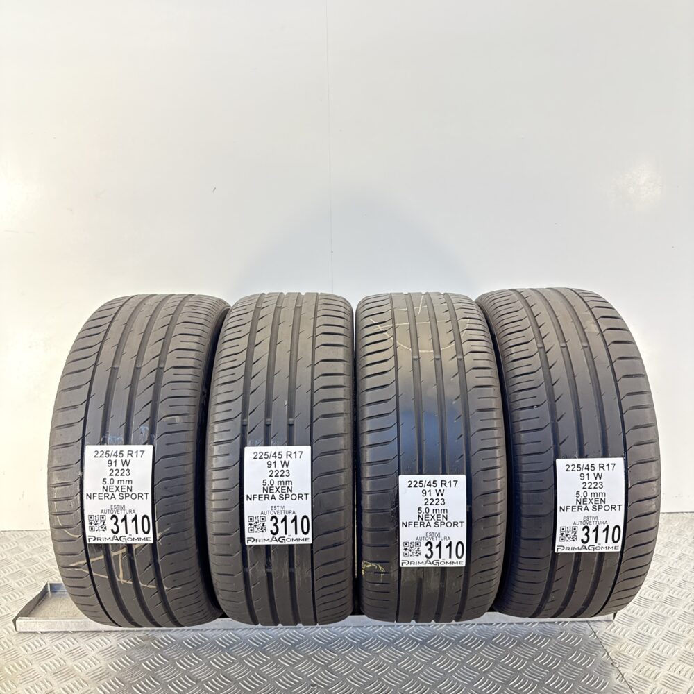 Gomme Usate 225 45 R17 91W Nexen Nfera Sport 71% Estive | Gomme Usate | PrimaGomme.it Gomme usate 225 45 R17 Nexen Nfera Sport - foto 17