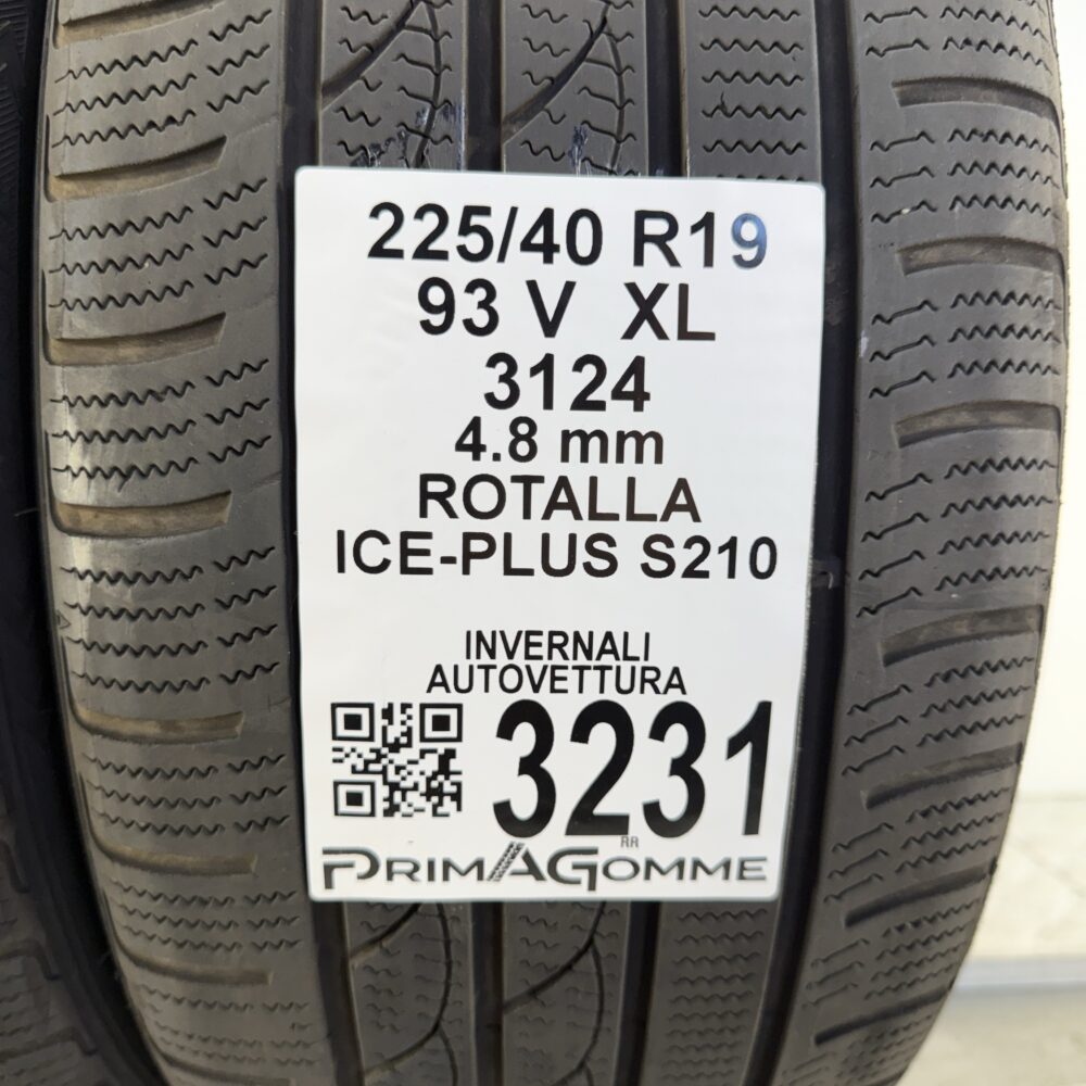 Gomme Usate 225 40 R19 XL 93V Rotalla Ice-Plus S210 Invernali | Gomme Usate | PrimaGomme.it Gomme usate 225 40 R19 Rotalla Ice-Plus S210 - foto 10
