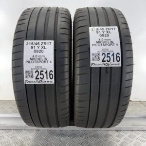 Gomme Usate 215 45 ZR17 XL 91Y Michelin Pilot Sport 4 Estive