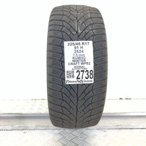 Gomma Usata 225 45 R17 91H Kumho Winter Craft WP52 94% Invernale