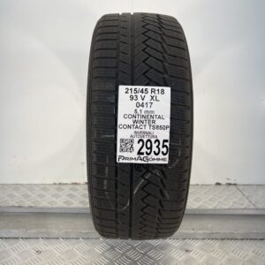 Gomma Usata 215 45 R18 XL 93V Continental Winter Contact TS850P Invernale